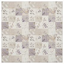 Colcha de retazos de lila vintage Cottagecore 