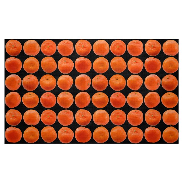 Tela Colección de clementinas - Sobre negro ("Cuarto gordo" (fat quarter))