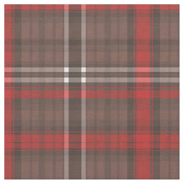 Tela Colección de moda tradicional Tartán Plaid Red Tre (De cerca)