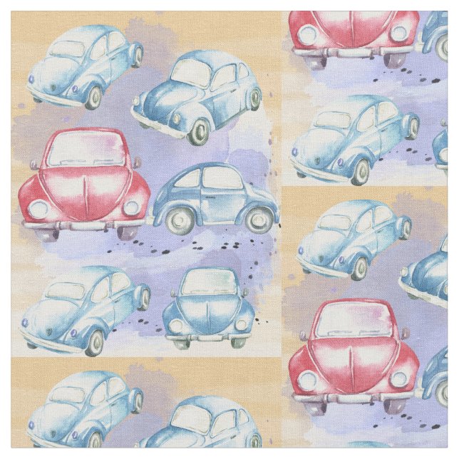 TELA COLECCIÓN DE PATRÓN DE COCHES (De cerca)