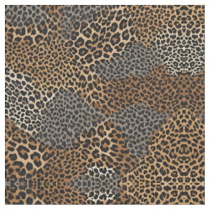 Tela Colección elegante de Leopardo Blanco de lujo mode