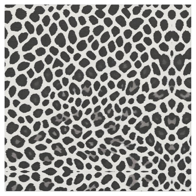 Tela Colección elegante de Leopardo Blanco de lujo popu (De cerca)
