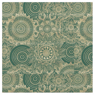 Tela Colección Green Gold Mandala