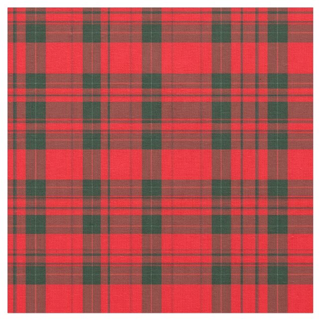 Tela Colección popular tartán tradicional roja (De cerca)