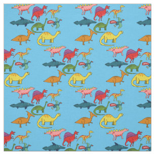 Tela Colección Thunder_Cove de dinosaurios curados