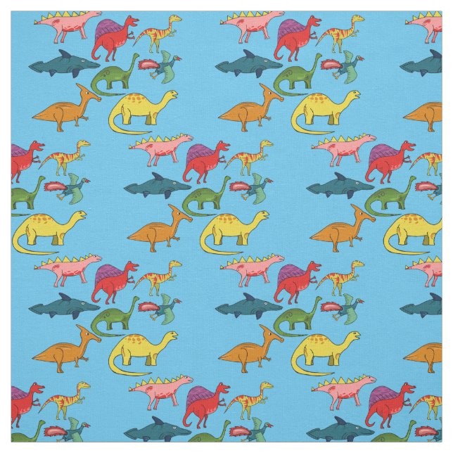 Tela Colección Thunder_Cove de dinosaurios curados (Retal)