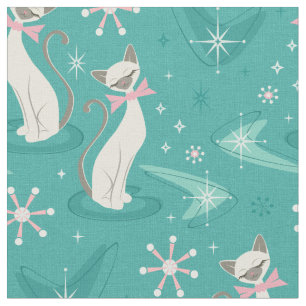 Tela Colectivos Kitsch Kitten - Gatos siameses