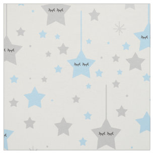 Tela Colgando Sleepy Eyes Stars Blue Gray