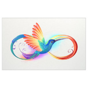 Tela Colibrí arcoiris con símbolo Infinity