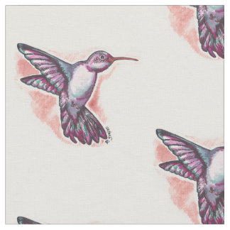 Tela Colibrí de la acuarela