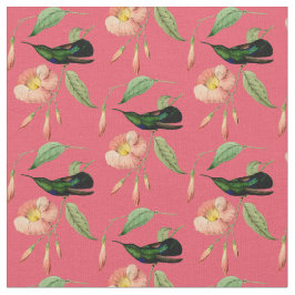 Tela Colibrí verde vintage