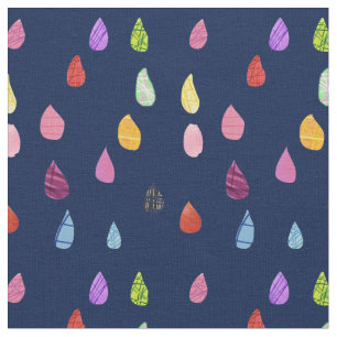 Tela Collage artístico sobre las gotas de lluvia coque