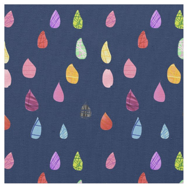 Tela Collage artístico sobre las gotas de lluvia coquet (De cerca)