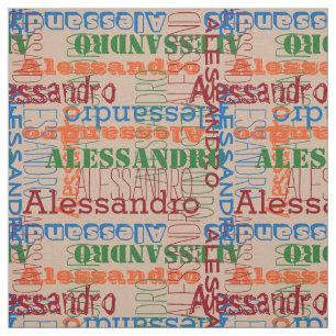 Tela Collage conocido moderno silenciado de Brights
