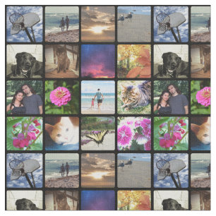 Tela Collage de fotos o Instagram de dieciséis esquina