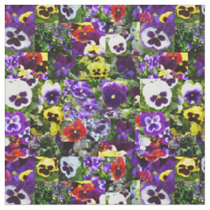 Tela Collage de fotos Pansy: Kaleidoscope de belleza fl