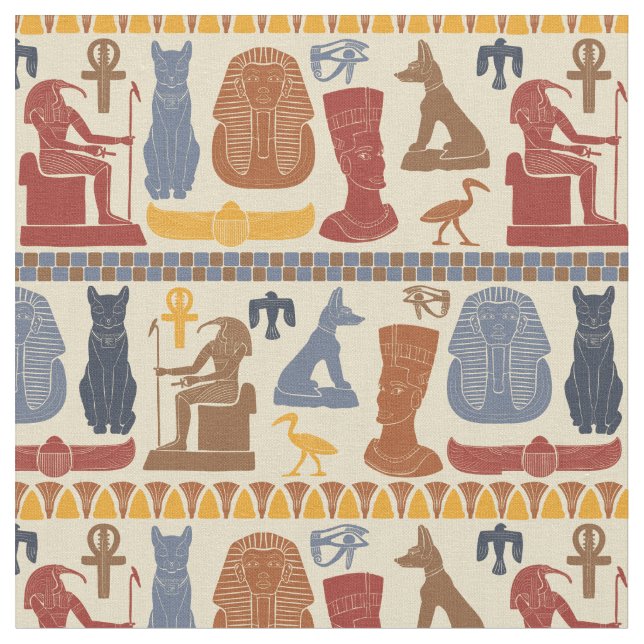 Tela Collage de gráficos egipcios del Antiguo Egipto (De cerca)