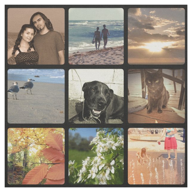Tela Collage de imágenes de mosaico medio multifoto per (Retal)