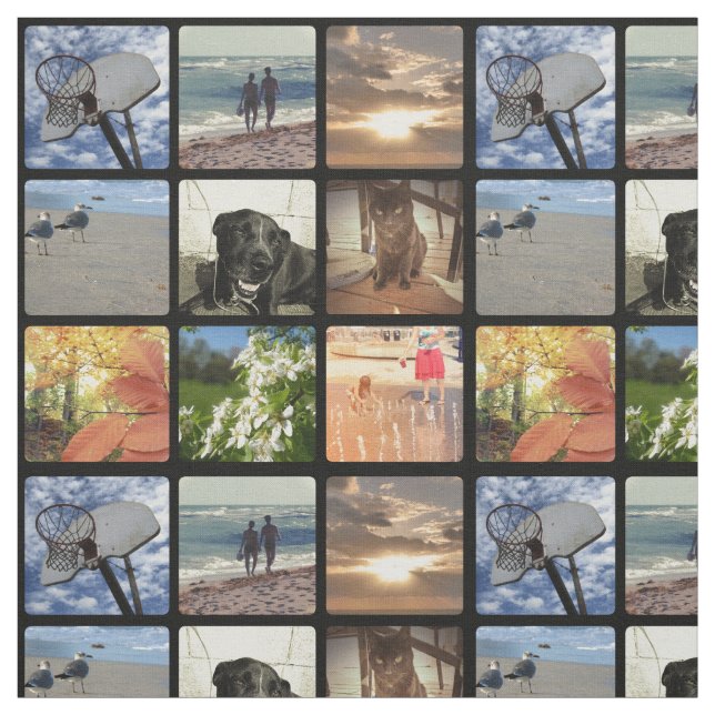 Tela Collage de imágenes de mosaico multifoto personali (Retal)