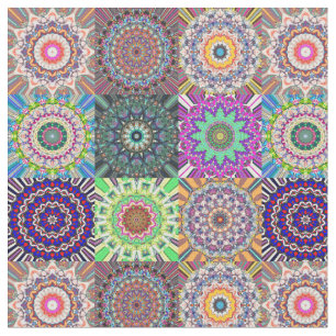 Tela Collage de Mandala abstracto