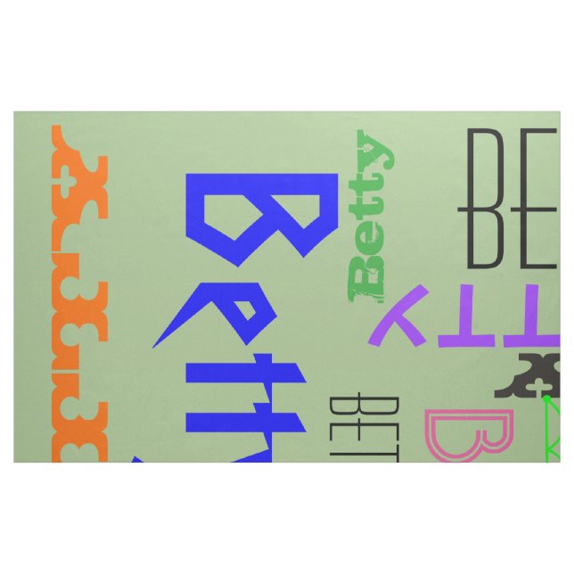 Tela Collage de nombres 🎁 asombrosa diversión en la nu ("Cuarto gordo" (fat quarter))