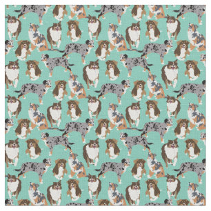 Tela Collage de perros pastores australianos australian
