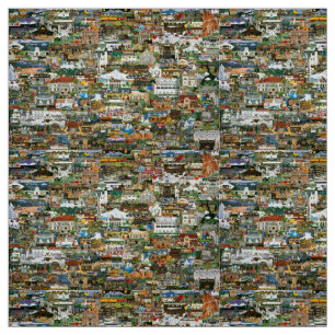 Tela Collage del noroeste del Pacífico