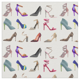 Tela Collage del tacón alto de los estiletes
