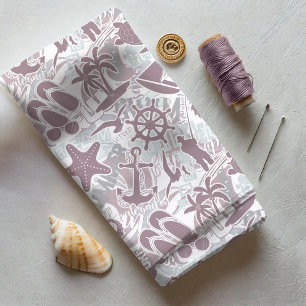 Tela Collage náutico Mauve ID840