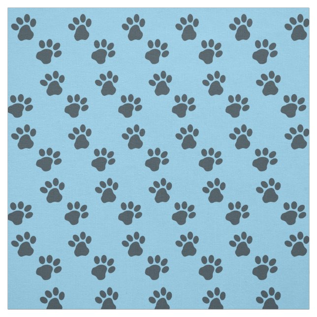 Tela color azul bebé con pinturas de gatos (Retal)