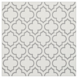 Tela Color BG DIY, Quatrefoil marroquí gris #6 Whats