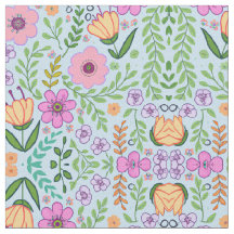 Color brillante Patrón de flores sin soldadura azu