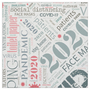 Tela Color de diseño de texto Covid-192 ID742