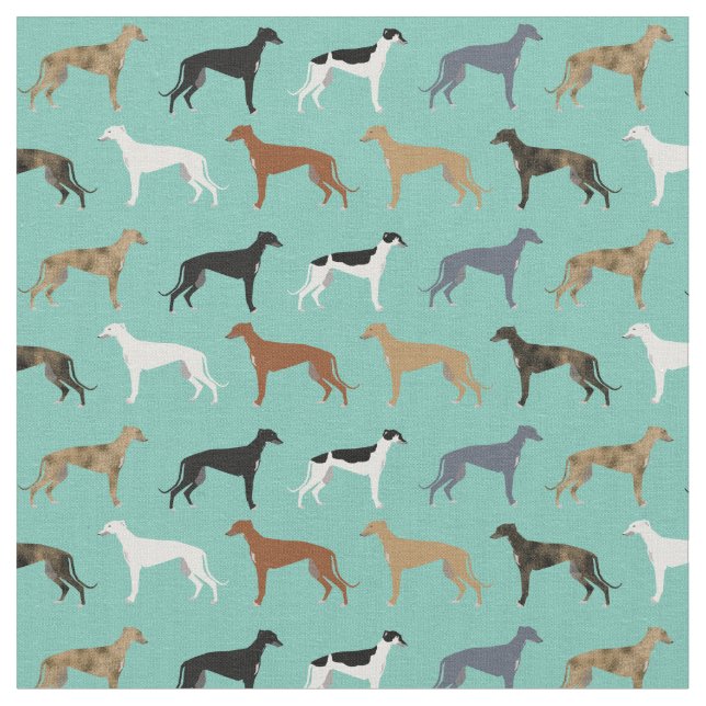 Tela color gris de perro menta (De cerca)