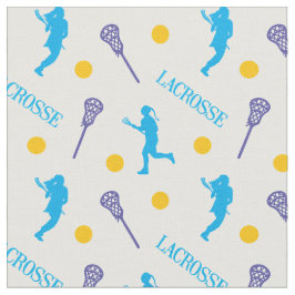 Tela Colores brillantes Patrón del jugador de Lacrosse 