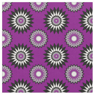 Tela Colores de orgullo de asexualidad/patrón de flor p