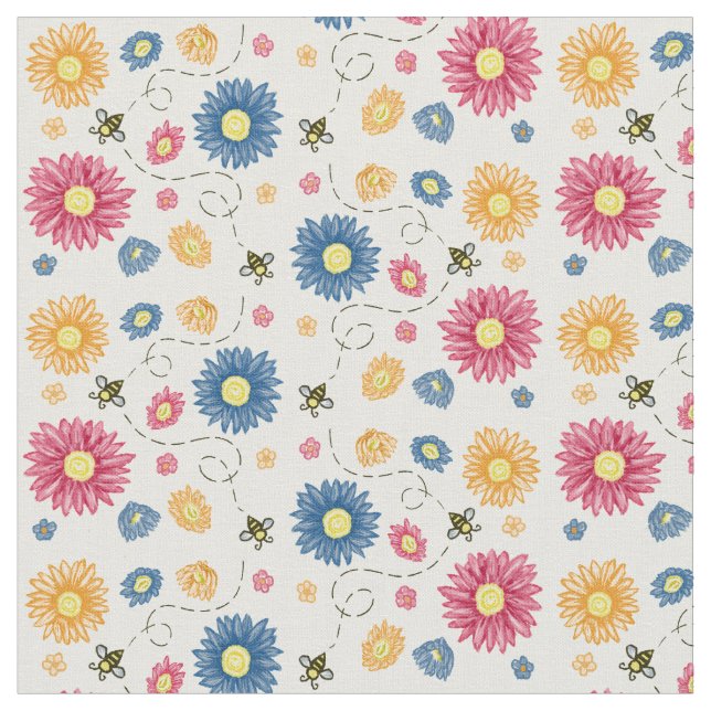 Tela Colores de primavera (De cerca)