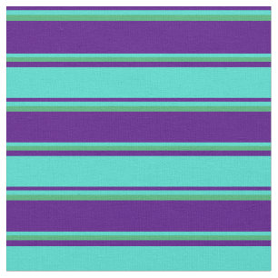 Tela Colores índigo, turquesa y verde marino