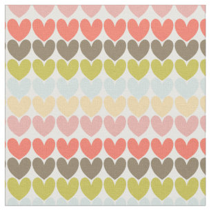 Tela Colores Pastel Ditsy Love Hearts Diseño Pattercia