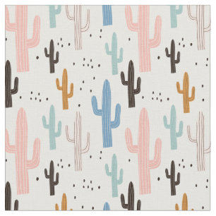 Tela Colores Pastel Suroeste Cactus