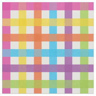 Tela Colorful Gingham