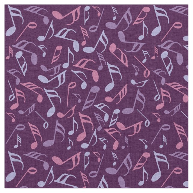 Tela Colorful Music Notes (De cerca)