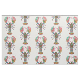 Tela colorida de bogavante de color de color