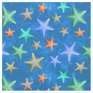 Tela Colorida Playa de Verano de Pescado Escalonario Co