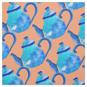 Tela Colorida tetera azul