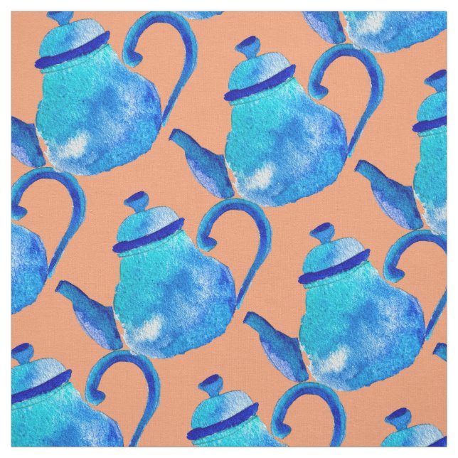 Tela Colorida tetera azul (Retal)