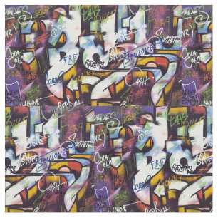 Tela Coloridas Palabras de Graffiti