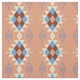 Tela Colorido mosaico azteca tribal oriental