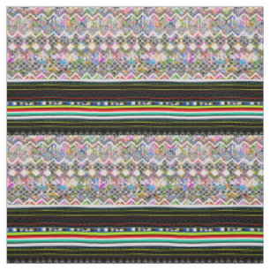 Tela Coloridos patrones tribales aztecas