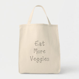 Tela Coma más bolso de compras de los Veggies